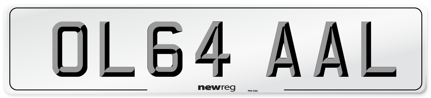 OL64 AAL Number Plate from New Reg